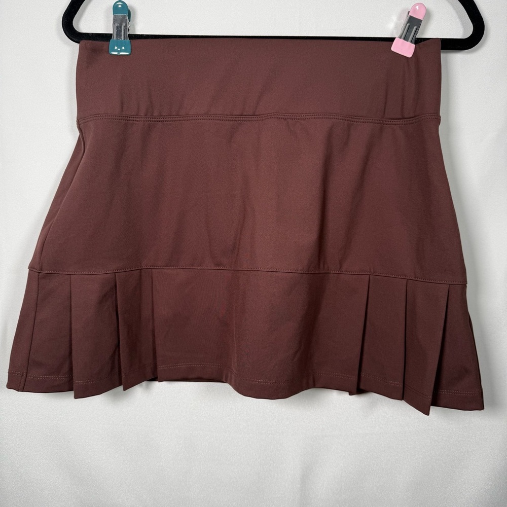 Sigrid Olsen Brown Golf Tennis Pickleball Skort Brown‎ Sz Medium Pleated